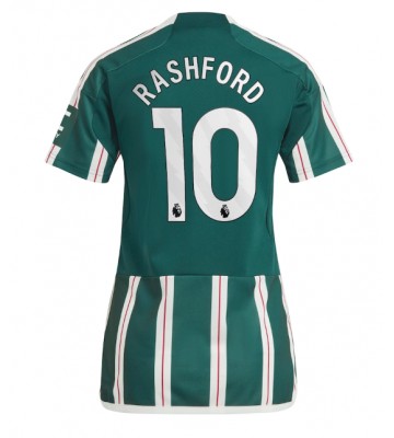 Manchester United Marcus Rashford #10 Bortatröja Dam 2023-24 Kortärmad